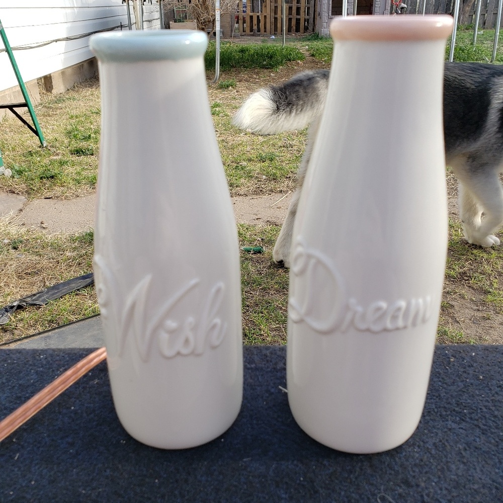 Saying milk jugs